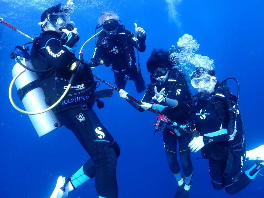 毎年、年始は家族でFUNダイビング!